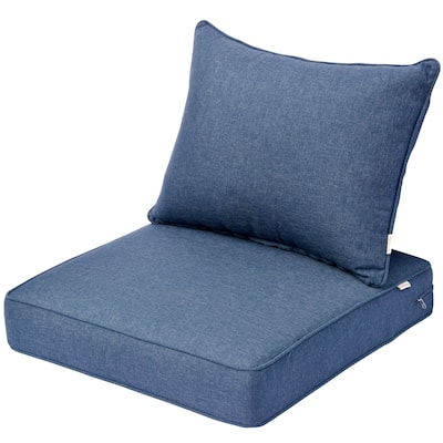 OVIOS Solid Indoor/ Outdoor Deep Seat Cushion Set