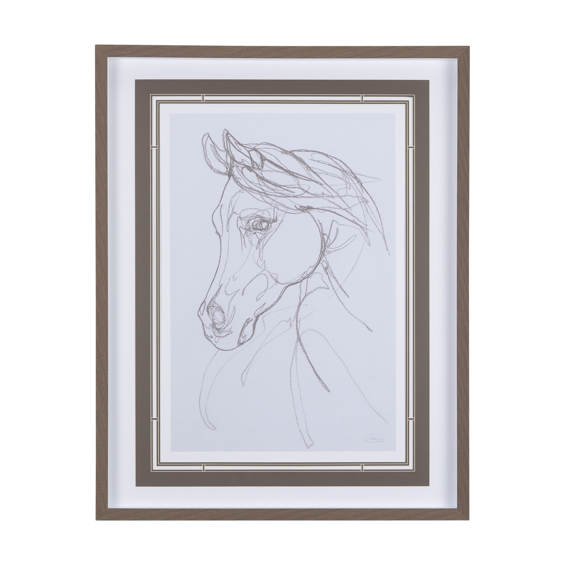 Arabian II by Mercana Studio a Hand Embellished Textured Framed Art Print Matted under Glass