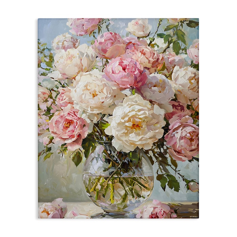 Stupell White & Pink Roses Canvas Wall Art Design By Franklyn Gregory - 16 x 20