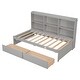 preview thumbnail 7 of 7, Space-Saving Twin Bed with Integrated Bookcase and Drawers