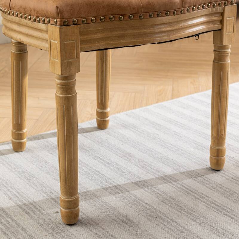 French Style Antique Painting Dining Chair ,Set of 2