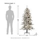 preview thumbnail 107 of 131, Glitzhome 6FT/7.5FT/9FT/11FT Snow Flocked Pre-lit Artificial Fir Christmas Trees