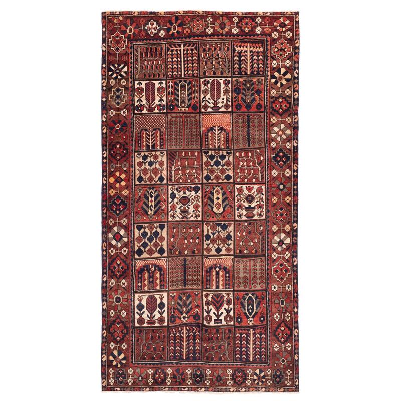 ECARPETGALLERY Hand-knotted Kayseri Vintage Red Wool Rug - 5'3 x 10'5