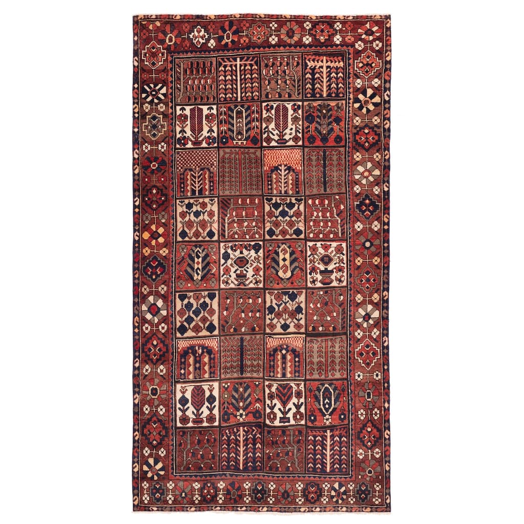 ECARPETGALLERY Hand-knotted Kayseri Vintage Red Wool Rug - 5'3 x 10'5
