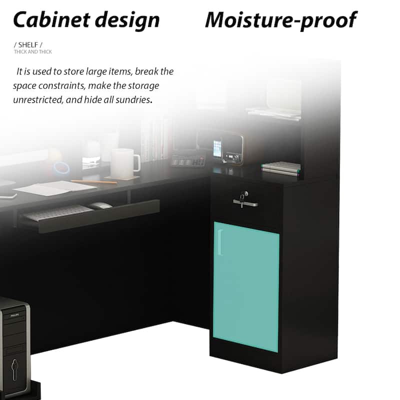 Modern L-Shaped Reception Desk Reception Table Secretary Table Working