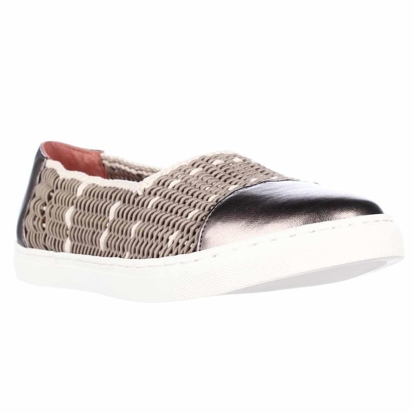 Taryn Rose Susanna Woven Slip On Fashion Sneakers, Champagne - 5.5 us