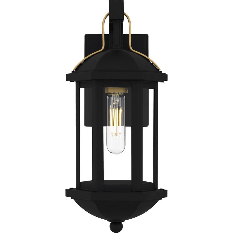 Crestfield 1-Light Matte Black Outdoor Wall Lantern