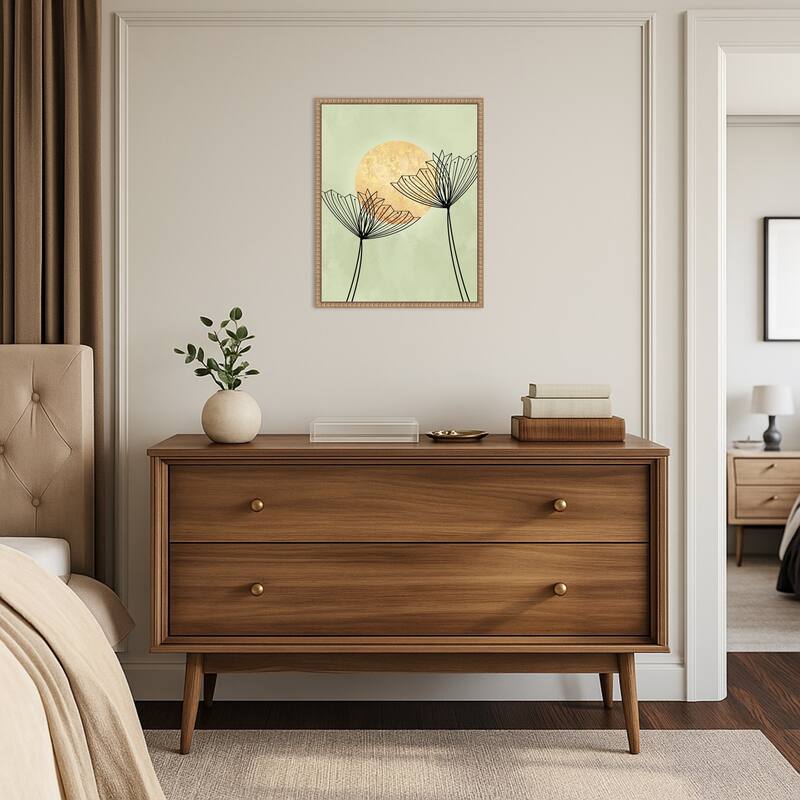 Abstract Botanicals by Sannel Larson Framed Canvas Wall Art Print