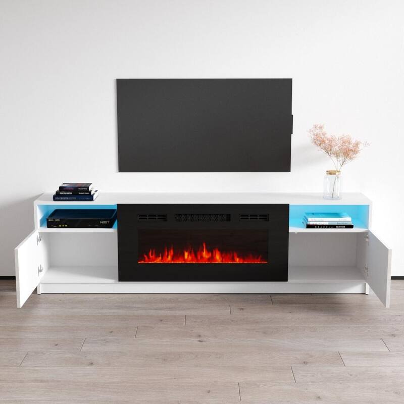 Strick & Bolton Amsden Electric Fireplace TV Stand