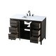 preview thumbnail 11 of 9, Elegant Lighting VF29348 Millie 48" Free Standing Single Basin Vanity