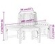 preview thumbnail 7 of 7, vidaXL Tree Bench Ø 63" Wood