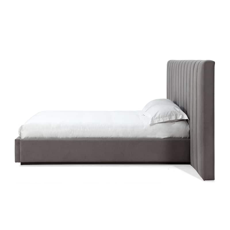 Monty Upholstered Wall Bed in Stormy Night