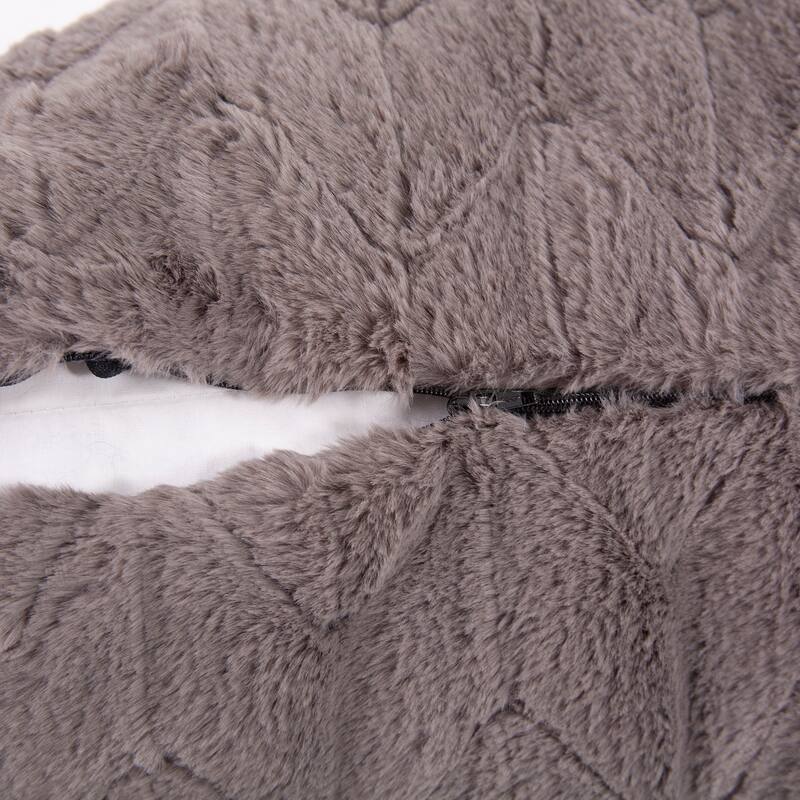 Allan Andrews 24" x 24" Angora Stone Pillow - Down Fill