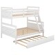 preview thumbnail 8 of 20, Kids and Baby Twin Over Full Bunk Bed With Ladder,Twin Size Trundle