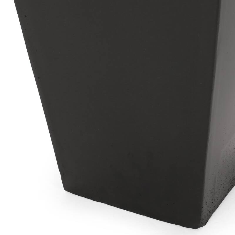 Modern Cast Stone Outdoor Planter Tapered Design for garden, backyard