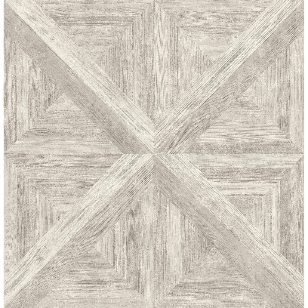 A-Street Prints Carriage House Neutral Wood Wallpaper