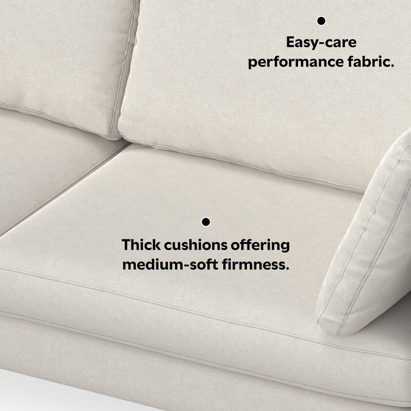 WyndenHall Lana 76-inch Sofa in Tightly Woven Performance Fabric