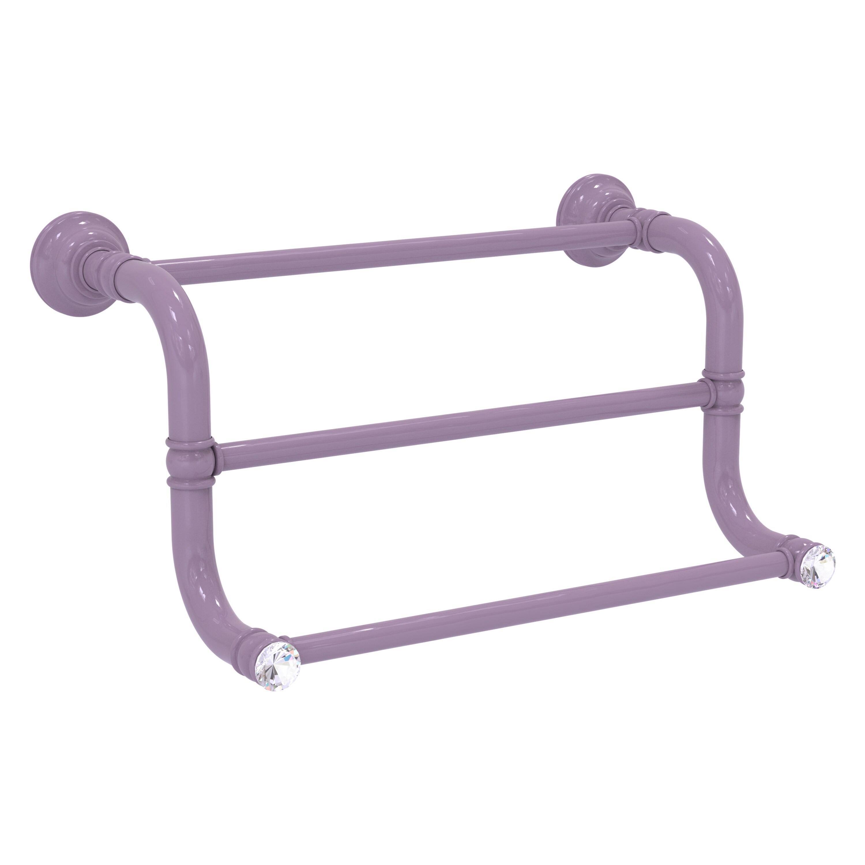 Allied Brass Carolina Crystal 3 Bar Hand Towel Rack