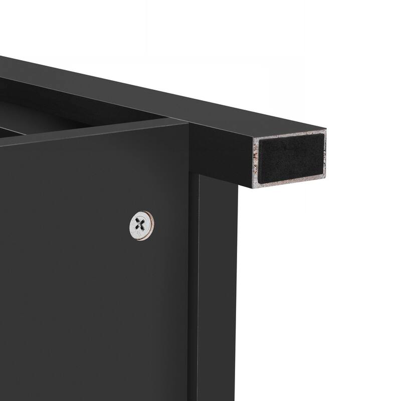 Sideboard with Storage,Farmhouse Storage Cabinet with Sliding Barn Doors and 4 Drawers