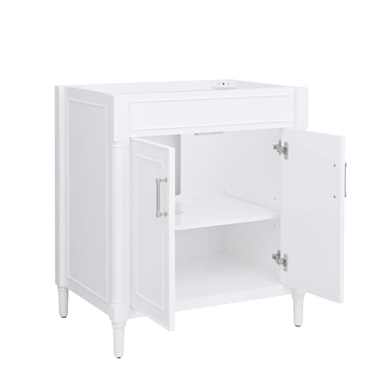 Avanity Bristol 31 in. Bath Vanity in White finish and Cala White Engineered Top