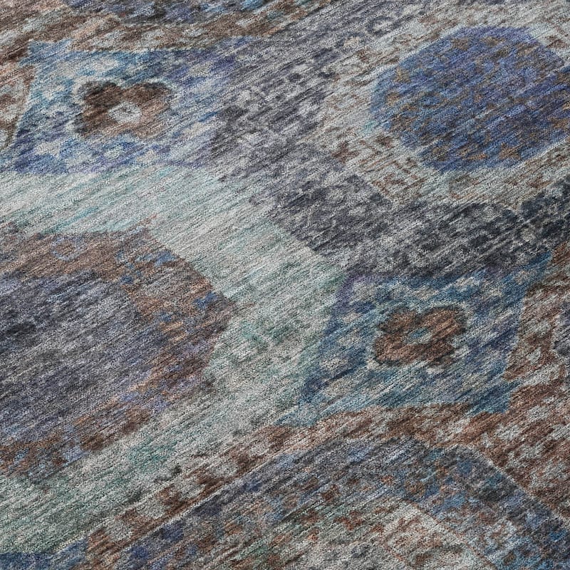 HomeRoots Medallion Transitional Rectangle Outdoor Rug