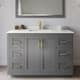 Option Dark Gray / Giotto Quartz Top / Brushed Gold