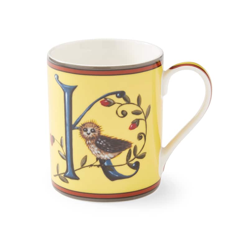 Kit Kemp for Spode for Spode Alphabet 12 Ounce Mug - K