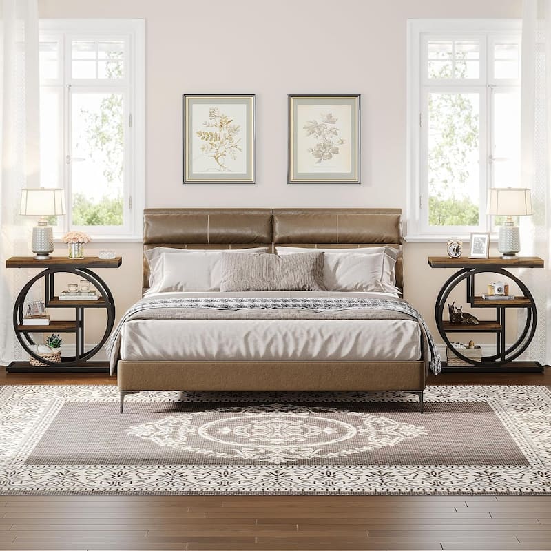 4-tier Narrow Side End Table for Living Room Bedroom