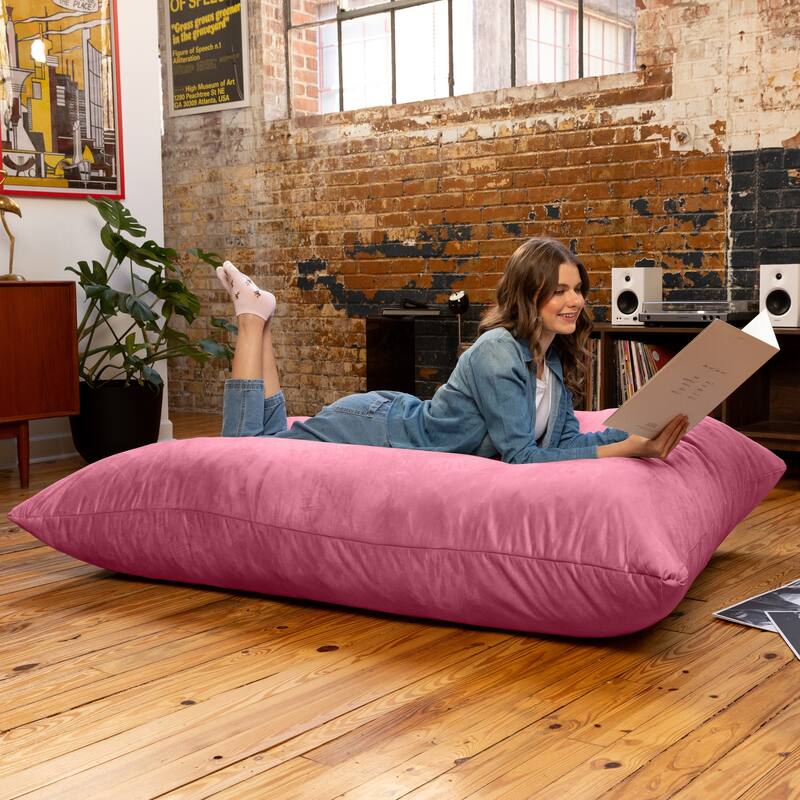 Jaxx 5.5' Huge Bean Bag Floor Pillow and Lounger for Adults - Microsuede