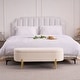 preview thumbnail 71 of 120, Velvet Storage Bench for Bedroom