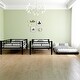 preview thumbnail 3 of 5, Black Metal Twin over Twin Bunk Bed Kids Bed with Trundle,Save Space or Split Into 2 Beds