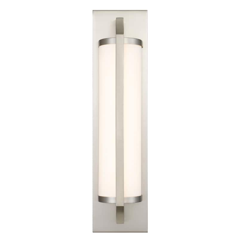 18-Inches Brushed Nickel Integrated LED Modern Contemporary Bathroom Vanity Light Bar - Brushed Nickel