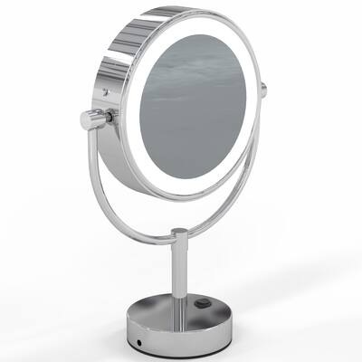 Neo Modern LED Lighted Freestanding Mirror - N/A