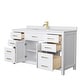 preview thumbnail 40 of 44, Beckett 60 Inch Single Vanity, Cultured Marble Top