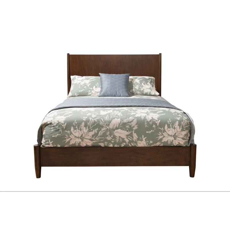 HomeRoots Brown Solid Wood California King Bed Frame