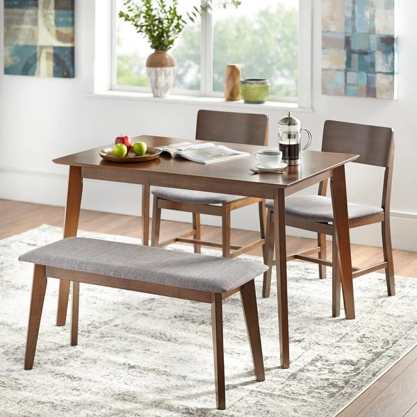 Shop Simple Living Judith 4 Piece Dining Set With Bench On Sale