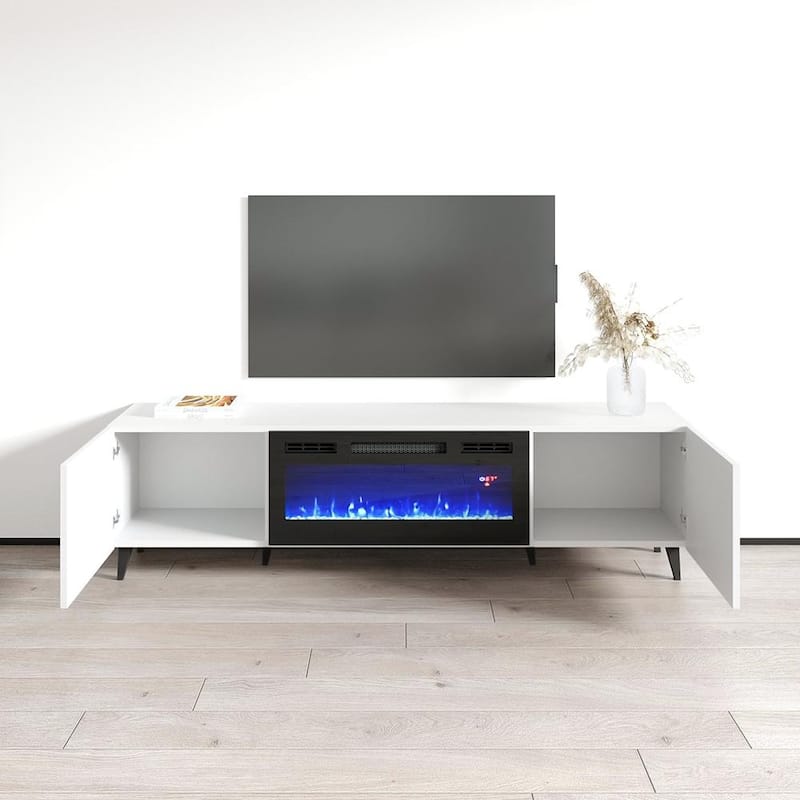Pafos BL-EF 71" Electric Fireplace TV Stand