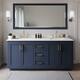 Option Dark Blue / White Quartz Top / Brushed Gold