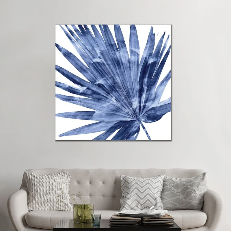 iCanvas "Indigo Palm, Close-Up IV" by Melonie Miller Canvas Print