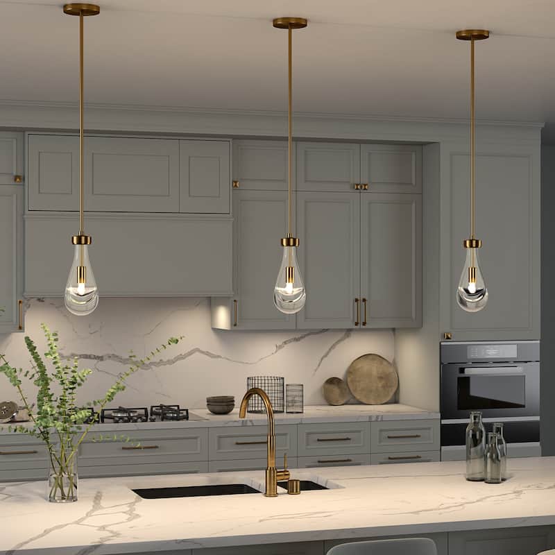Twyla 5" Wide Pendant with Glass Shade
