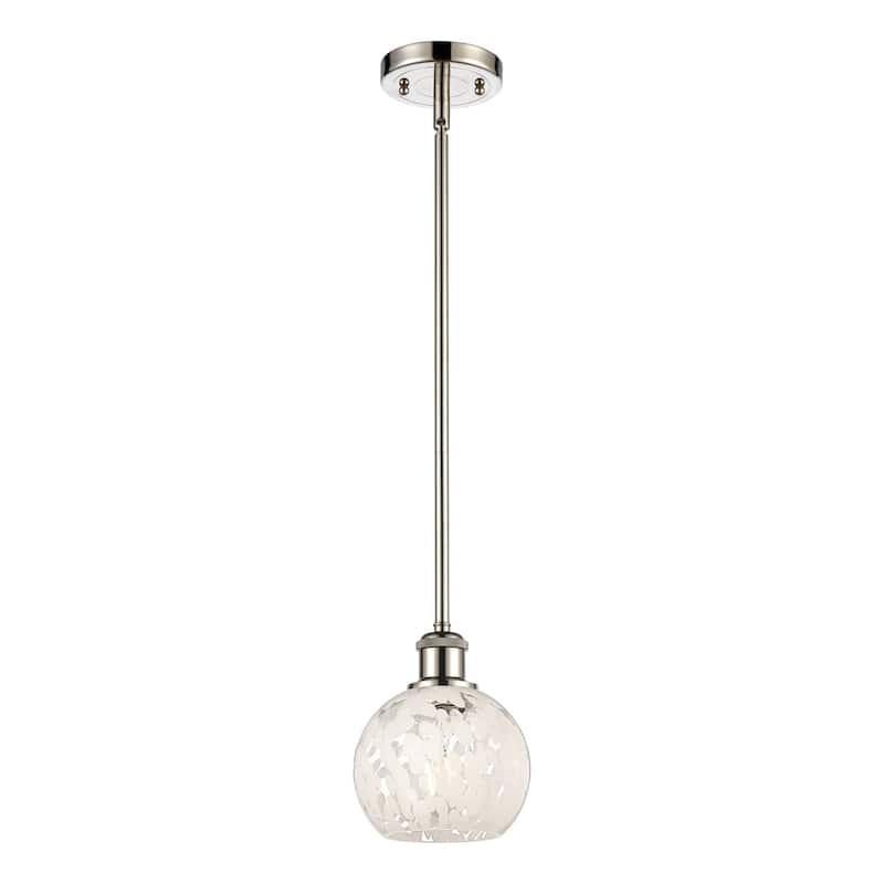 Innovations Lighting 516-1S-8-6 White Mouchette Pendant White