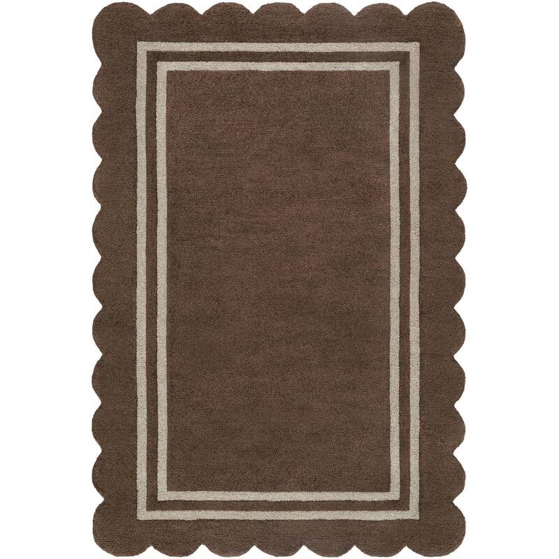 Livabliss Scalloped Modern & Contemporary Area Rug