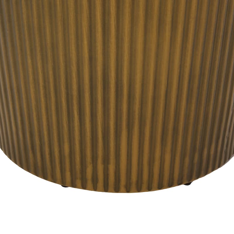 Roomfitters Langseth Iron Sunburst Side Table, Set of 2 Modern Metal End Tables, Decorative Accent Furniture Set, Gold