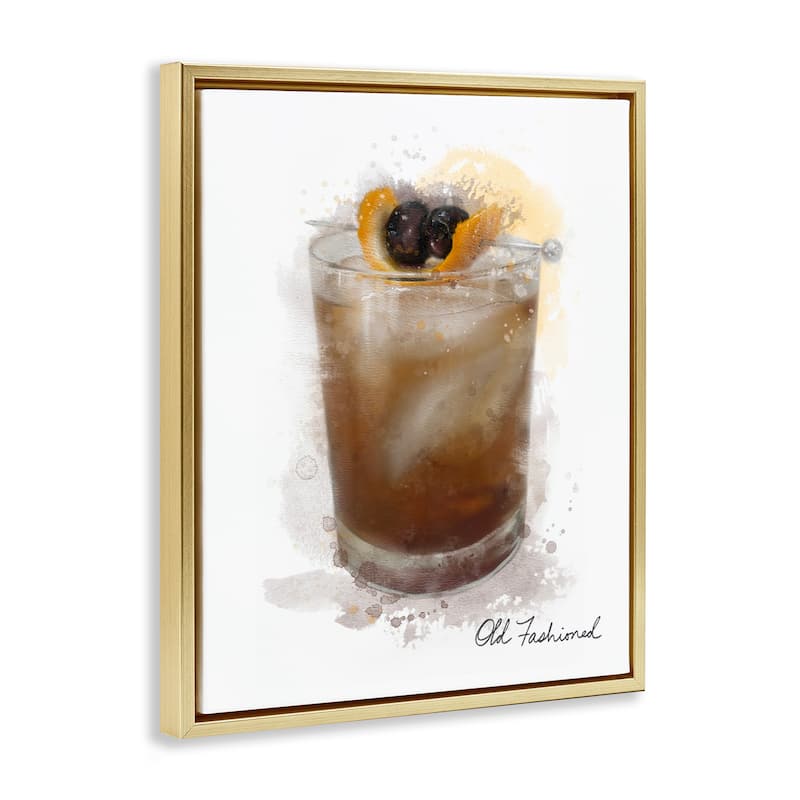 Stupell Old Fashioned Splash Framed Floater Canvas Wall Art Design By Matthew Piotrowicz