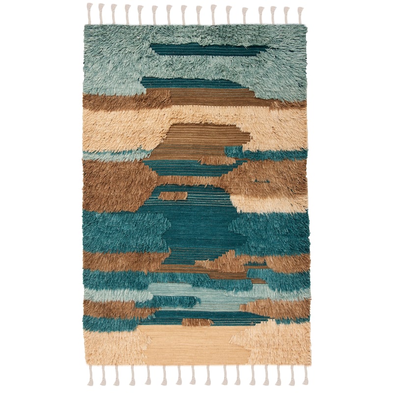 SAFAVIEH Hand-knotted Kenya Ilme Southwestern Tribal Wool Rug