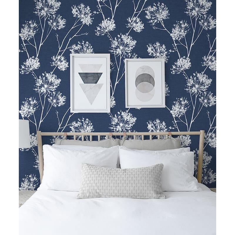 NextWall One O'Clocks Botanical Peel and Stick Removable Wallpaper