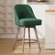 preview thumbnail 14 of 26, 26" Counter Height Swivel Bar Stool, Upholstered Counter Stools - 23.8" (D) x 21.7" (W) x 38" (H)