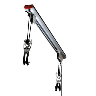 Rail Mount Hoist Pulley System - Bike Hanger for Garage - Overhead Ceiling Storage for Bicycle with 75lb Capacity by RAD Cycle