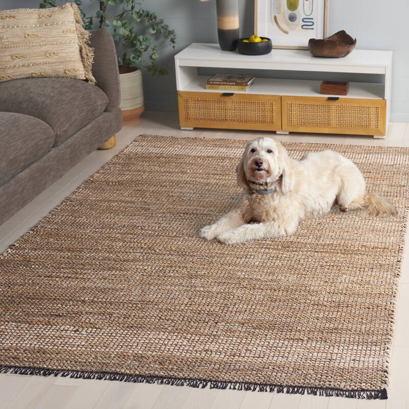 SAFAVIEH Handmade Cape Matsje Cod Denim & Jute Rug