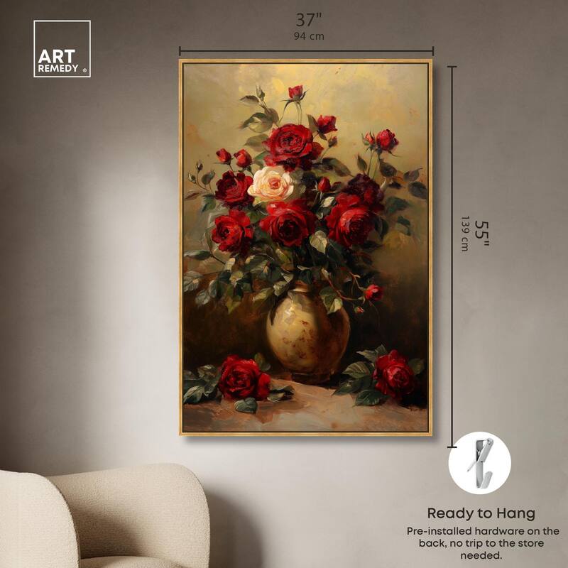 Lavish Lily Lament Canvas by Art Remedy